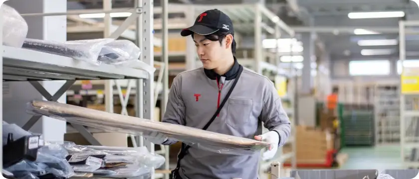 物流の仕事の様子